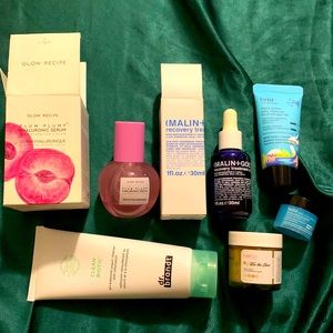 Skincare bundle. Glow recipe, belief, dr brant, malin+goetz